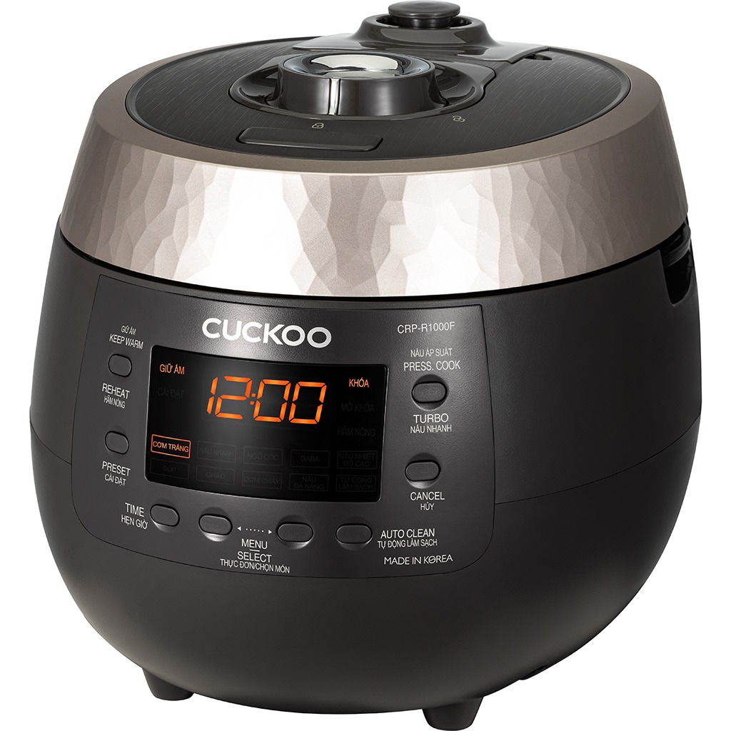 Nồi cơm điện tử Cuckoo 1.8 lít CRP-R1000F (màu đen vàng)